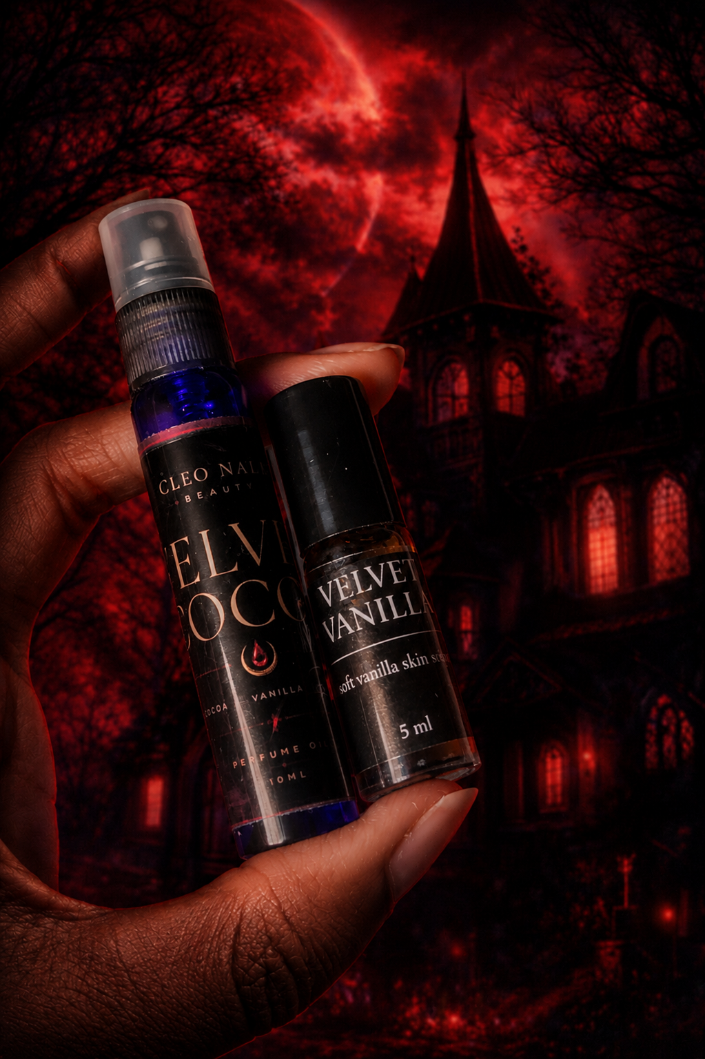 Velvet Collection Duo | Vanilla & Cocoa Perfume Set + Lipstick