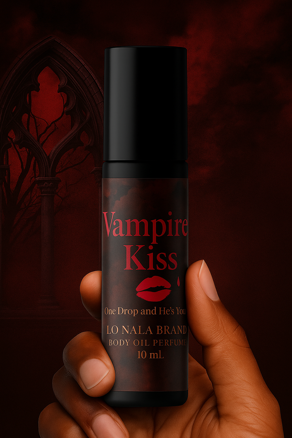Vampire Kiss Body Oil Perfume – Sweet Seductive Gothic Fragrance | Long-Lasting Perfume Oil for Women