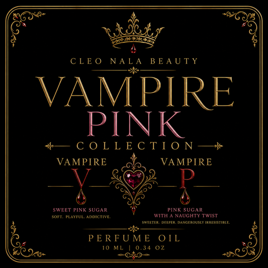 🖤 Vampire Pink Collection – Pink Sugar Perfume Oil Duo (10ml)